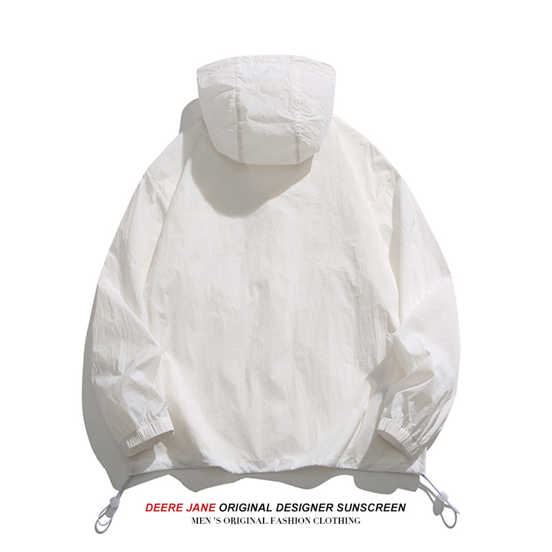 Men Sun Protection Clothing Sun Protection Clothing Men's Summer UV Protection Outdoor Sports Thin Loose Casual Jacket