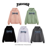Thrasher Hoodie Autumn and Winter Flame Sweater