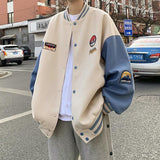 Varsity Jacket for Men Baseball Jackets Baseball Uniform Loose Casual Fashionable  Jacket