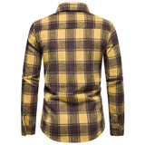Mens Flannel Jacket Fall Winter Men Fashion Thick Warm Woolen Flannel Casual Shirt