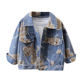 Toddler Boys Jackets Boys' Denim Jacket Spring and Autumn