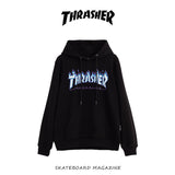 Thrasher Hoodie Autumn Winter Sweater Coat for Men Loose Couple Outfit