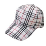 Vintage Check Baseball Cap Curved Brim