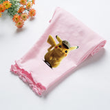 Children Pokemon Pikachu Pants Summer Cartoon Baby Lace Cropped Pants