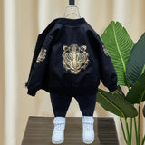Toddler Boys Jackets Boy's Leather Jacket Coat Autumn Clothing