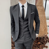 Seersucker Suit Tuxedo Three-Piece Suit Small Suit