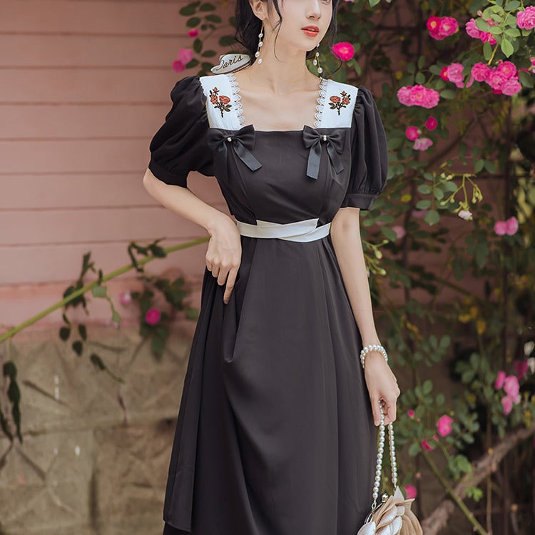 Women's cottagecore Dress Women's Summer Sweet