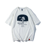 Men's T-shirt Short-Sleeved T-shirt Men's Summer Casual Street Trendy Retro Printed Loose Sports T