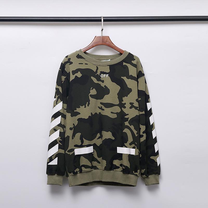 Off White Sweatshirts Arrow Cotton Terry Round Neck Sweater Owt Women Coat Off White Sweatshirts Tshirt for Men