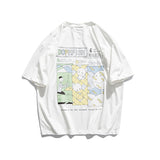 Men's T-shirt Cartoon Short Sleeve T-shirt Men's Summer Loose Half Sleeve Cotton Top