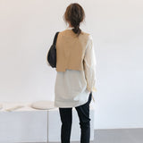 Preppy Aesthetic Outfits Autumn Long Sleeve Shirt Two-Piece Set