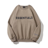 Fog Essentials Sweatshirt Fear Of God Double Line Essentials Chest Letter Men and Women Long Sleeve Crew Neck Sweater Tide