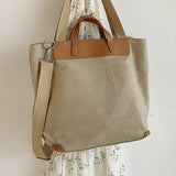 The Teacher Tote Shoulder Canvas Bag Women's Messenger Bag Large Capacity Canvas Shoulder Bag