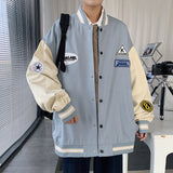 Letterman Jacket Outfit Senior Jackets Varsity Baseball Coat Spring and Autumn Men's Casual Jacket Trendy Loose Coat