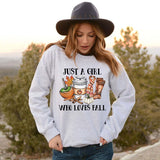 Halloween Costumes Just a Witch Fall Printed Crew Neck Sweatshirt Female