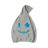 Smiley Face Hoodie Smiley Face Loose Sweater Men's Hooded plus Size Coat