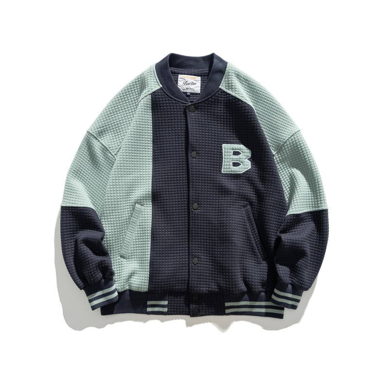 Letterman Jacket Outfit Senior Jackets Varsity Baseball Coat Baseball Uniform Jacket Loose-Fit Letter Jacket