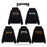 Thrasher Hoodie Autumn and Winter Printing Men and Women Couple Hooded