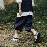 Men Shorts Casual Loose Cityboy Straight-Leg Pants Men