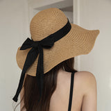 Straw Hat Summer Bow Beach Straw Hat