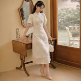 Women Cottagecore Dress Female Retro Elegance Small Skirt