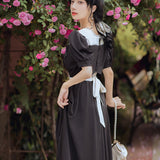 Women's cottagecore Dress Women's Summer Sweet