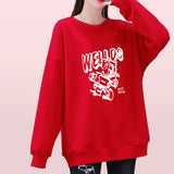 Slogan Graphic Hoodie
