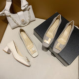 Nude Chunky Heel