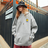 Smiley Face Hoodie Hooded Sweater Men's Couple's Shirts Tide