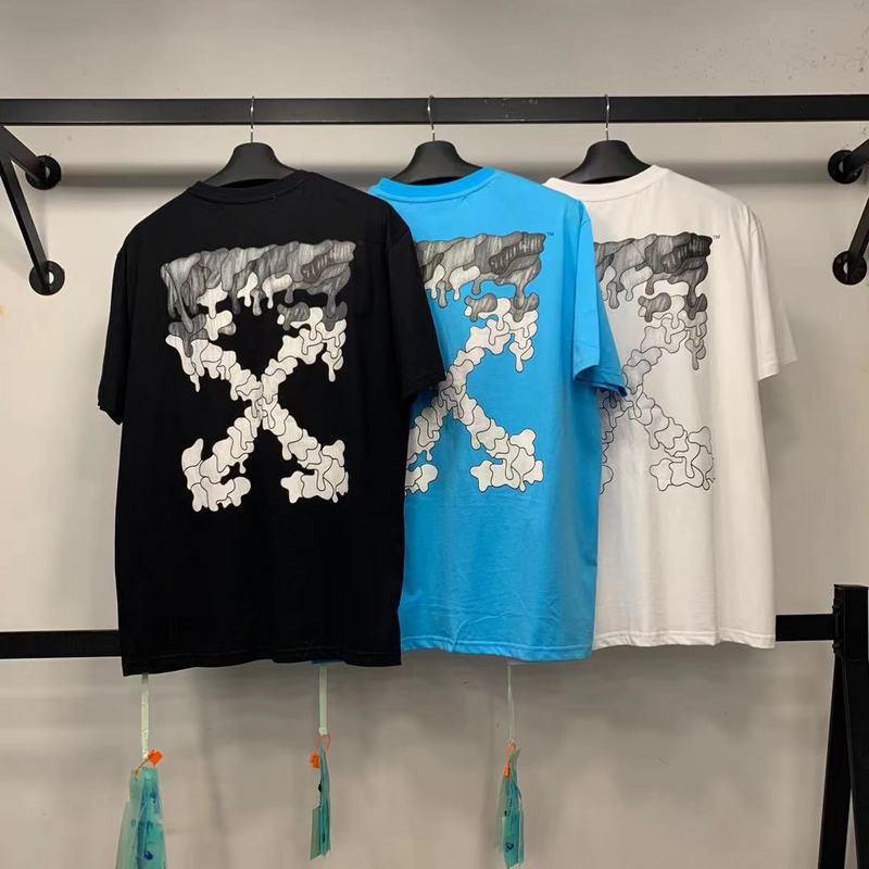 Off White Men  T Shirt  Tshirt Cotton Print Owt Casual Arrow Flower