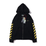 Off White Hoodie Plus Size Casual, Stylish and Comfortable Sweater Cotton Unisex Clothing Owt