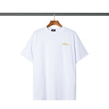 We11done T Shirt Embroidered Letters in Stock Loose Men's and Women's Short Sleeve Cotton