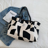 The Teacher Tote Tote Bag Large Capacity Canvas Bag Simple Textured One-Shoulder Bag Niche