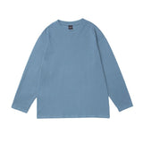 Men's T Shirt Summer Casual Tops Solid Color Long-Sleeved T-shirt Men's Base Shirt Street Fashion Loose Leisure Pullover T-shirt