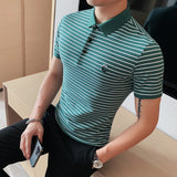 Men Polo Shirts Casual Polo Collar T-shirt