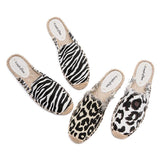 Cow Print Hey Dude Shoes Cows Pattern Slippers Straw Fisherman Shoes Breathable Beach Canvas Sewing Shoes