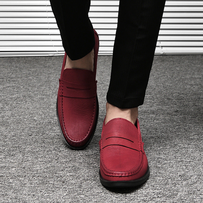 Loafers for Men Men Soft Bottom Soft Surface Men's Shoes Business Leather Shoes