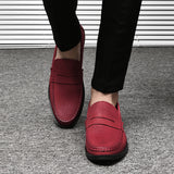 Loafers for Men Men Soft Bottom Soft Surface Men's Shoes Business Leather Shoes