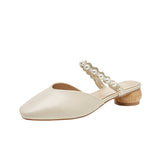 Nude Wide Fit Block Heels Sandals