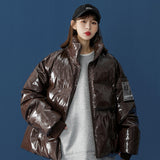 Men's Autumn Winter Coat Stand Collar Loose Short Cotton Jacket