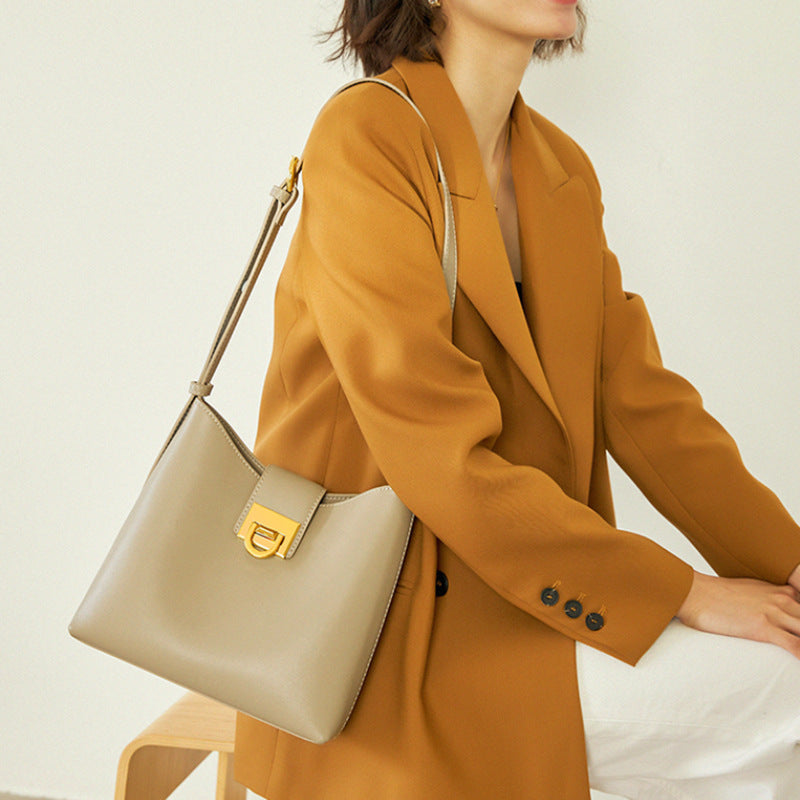 The Teacher Tote Women's Bag Niche Bucket Bag Women's Shoulder Bag Fashion All-Match Crossbody Bag Women's
