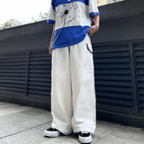 Harajuku Clothing Men Classic Retro Pants Straight Leg Pant Summer Cargo Pants Men and Women Casual Loose Wide Leg Pants Trousers