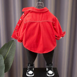 Toddler Boys Jackets Boy's Cowboy Shirt Jacket Thin Casual