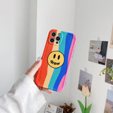 justin b drew phone case Fashion Brand Drew Phone Case Female Apple 12 Pro Max 11 Smiley Face