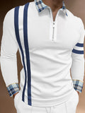 Polo Shirts Fall Men's Long Sleeve T-shirt Slim Polo Shirt