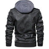 Tactics Style Men Outdoor Windproof Coat Men Casual Jacket Autumn and Winter Men's Knitted PU Leather Jacket plus Size Motorcycle
