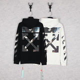 Off White Hoodie Men's Zipper Casual Comfortable Cotton Long Sleeve Owt For Men