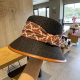 Straw Hat Sun Bucket Hat Summer Outdoor Sun-Proof Beach Hat