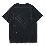Off White T Shirt Arrow Print Men's Clothing Owt  Short Sleeve