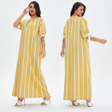 Muslim Women Stylish Kashibo Abaya Muslim Ladies Long Gown Islamic Clothing Jilbab Jalabiya Casual Plus Size Dress
